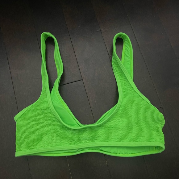 Neon green bathing suit top - Picture 2 of 2
